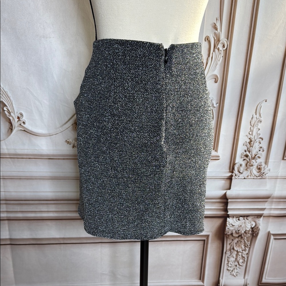 Isabel Marant Silver Black Wrap Mini Skirt - Picture 3 of 6
